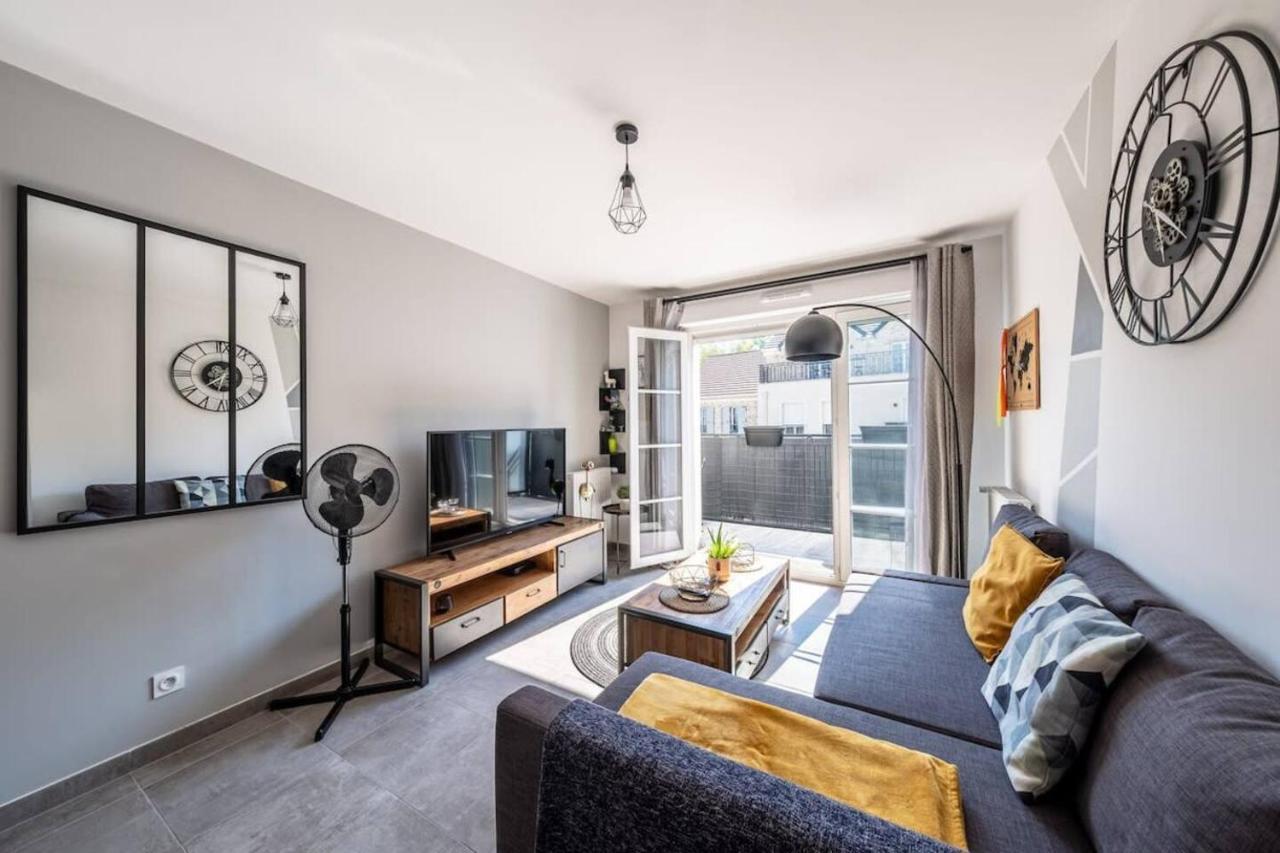 F2 Cozy Pour 4 Proche Disneyland - Fairytale Factory Villeneuve-Saint-Denis 外观 照片